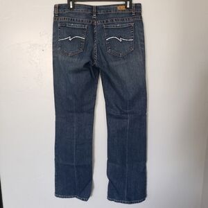 Jordache Jeans Vintage 13/14 Dark Wash Denim Rhinestone Pockets Bootcut